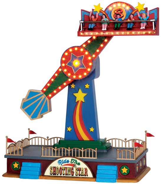 Lemax - 'The Shooting Star' - Verlichte attractie met animatie & muziek/geluid - Inclusief adapter