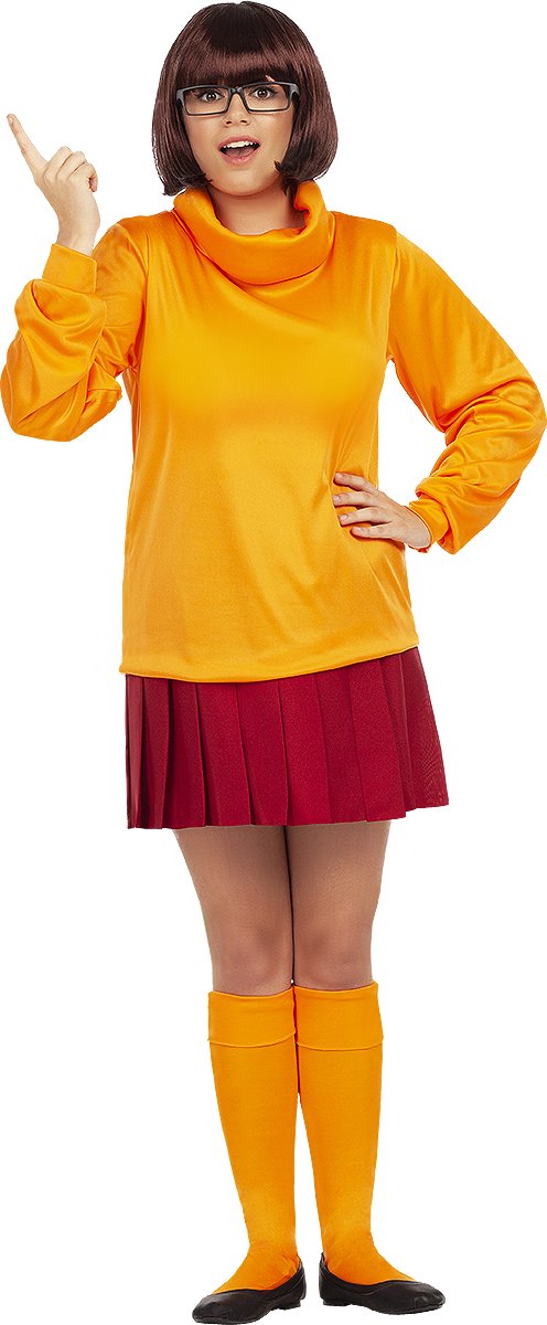 FUNIDELIA Velma Kostuum - Scooby Doo - Maat: M - Oranje