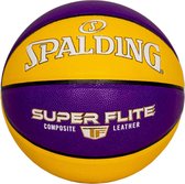 Spalding Super Flite Ball 76930Z, Unisex, Geel, basketbal, maat: 7