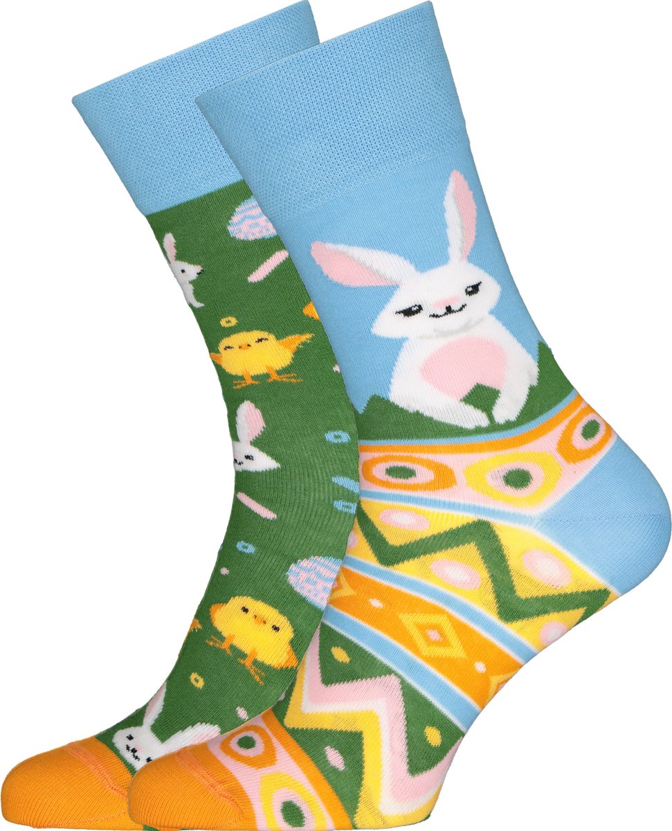 Many Mornings unisex sokken Easter Bunny - Unisex - Maat: 35 - 38