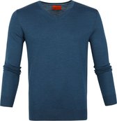 Suitable - Merino Aron Pullover Petrol - L - Modern-fit