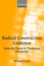 Boek cover Radical Construction Grammar van William Croft