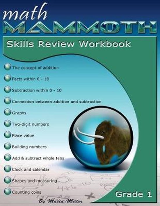 Math Mammoth Grade 1 Skills Review Workbook 9781942715337 Maria