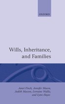 Oxford Socio-Legal Studies- Wills, Inheritance and Families