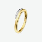 The Jewelry Collection Ring Diamant 0.018 Ct. - Bicolor Goud