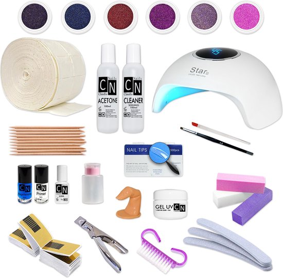 Gaan Ik heb het erkend professioneel UV gel startpakket standaard, Uv gel startpakket met UV lamp,Starter Kit Set ,Gelnagels... | bol.com