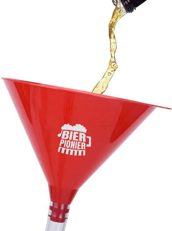 Weggegooid alliantie Lief De bierpionier Biertrechter - Drank trechter - Rood - Drinken - Drinking  game -... | bol.com