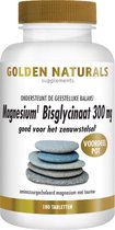 Golden Naturals Magnesium Bisglycinaat 300mg (180 veganistische tabletten)