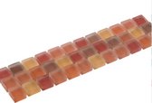 Listello Mozaiek oranje mix 5,0x20,0 cm -  Oranje Prijs per 1 stuk.