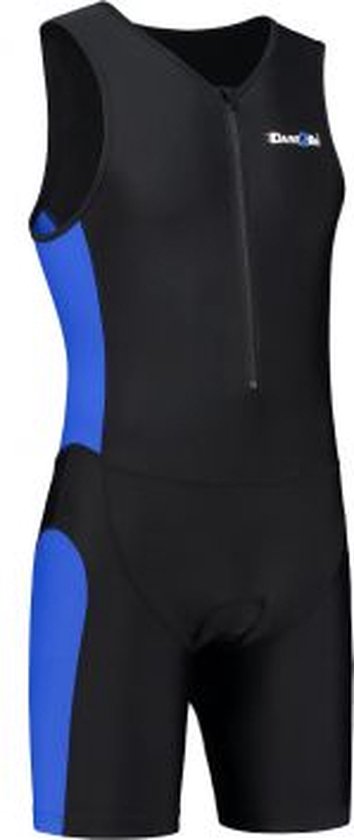 Foto: Heren tri suit zwart blauw xs