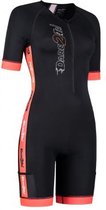 Coldmax SS tri-suit dames zwart-rood M