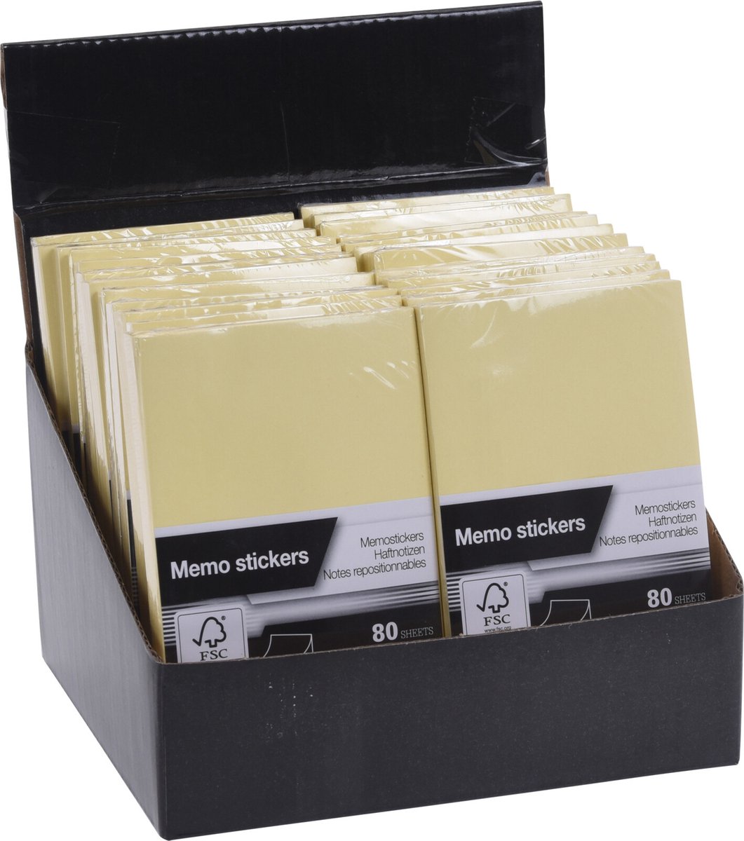 Memo sticker blaadjes 125x75 mm