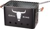 Grill King Houtskoolbarbecue Rechthoek - Mat Zwart - 32x20x20 cm