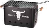 Bol.com Grill King Houtskoolbarbecue Rechthoek - Mat Zwart - 32x20x20 cm aanbieding
