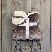 Lekker Zacht Lammy - Fleece - Plaid - 150 x 200 - Taupe