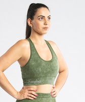 Fancylegs - Phoenix Sport Top - Sport BH - Fitness Kleding - Yoga Kleding - Groen - Maat L