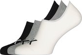 Calvin Klein herensokken Albert (3-pack) - onzichtbare sokken - grijs - wit en zwart -  Maat: 40-46