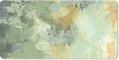 Bureaumat - Olieverf-schilderij groen - 80x40 - Muismat