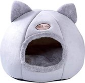 Slaap Comfort Kat Bed - Grijs - Katten Tent - Cozy Cave - Kat Kennel - Kitten Bed