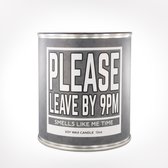 Please Leave by 9pm Candle - Smells Like Me Time (Lavender & Chamomile Scent)