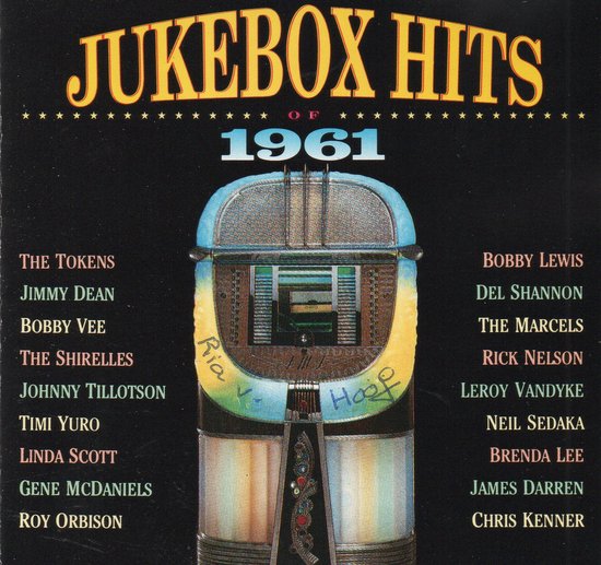 Albumhoes voor Jukebox Hits of 1961 met afbeelding van jukebox