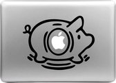Mobigear Design Sticker Geschikt voor Apple MacBook Air 13 (2010-2019) - Spaarvarken