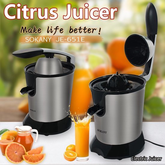 Juicer Sapcentrifuge - voor sinaasappelen / limoenen / extractor - citroen knijper - pers - sapper van SOKANY — afbeelding 5