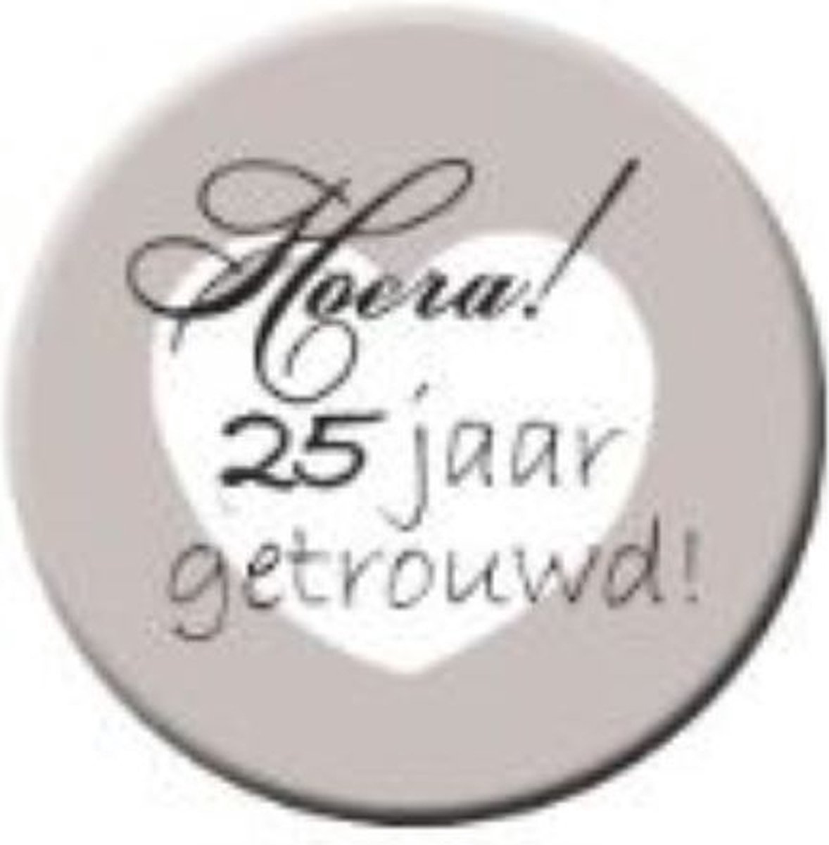 Ballonnen 25 Jaar Zilver 30cm 6st