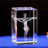 Jésus Verres Christ Église Catholique Crucifix Figurine Glas