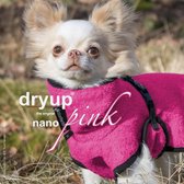 Dryup- Honden badjas-Hondenjas- speciaal voor de kleintjes-ruglengte tot 15 cm- Roze