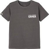 Name it t-shirt jongens - grijs - NKMbumka - maat 122/128