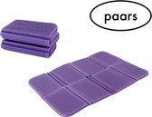 Camping zit matje - Picknick kussen - vouwkussen - Seat pad - Paars