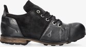 Yellow cab | Industrial 9-b black lace up shoe - black sole | Maat: 45