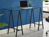 Bureau BELISAMA - Gehard glas en zwart metaal