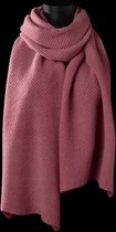 Comunque... - sjaal - gebreid - merinowol - cashmere - roze