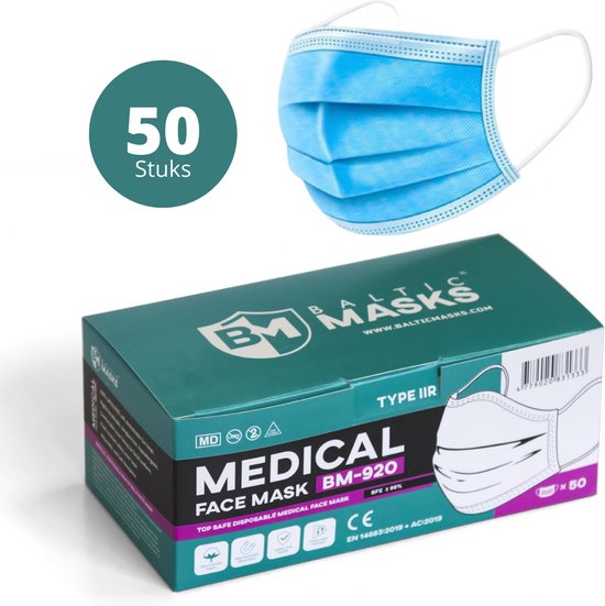 Baltic Masks Medische mondkapjes type 2 Mondkapje Mondmasker Type