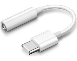 Usb-C naar Jack 3.5mm (Aux) Adapter white | Type-C to Aux | hub | kabel | phone/pc/tablet | Geschikt voor | macbook | Chromebook | Samsung | Dell | Lenovo | Surface | Huawei | Xiaomi | Android | Windows Wit 96481