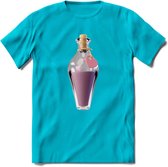 Valentijn love potion T-Shirt | Grappig Valentijnsdag Cadeautje voor Hem en Haar | Dames - Heren - Unisex | Kleding Cadeau | - Blauw - M