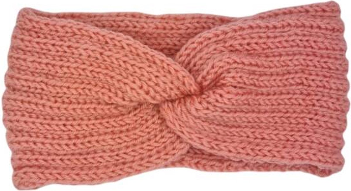 Hoofdband winter - dames - vrouwen - Beige - roze