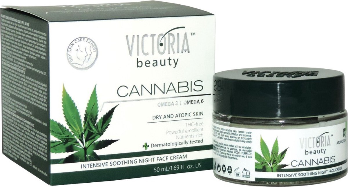 Victoria Beauty - nacht creme 50 ml cannabis