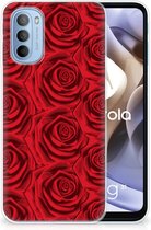 GSM Hoesje Motorola Moto G31 | G41 TPU Bumper Red Roses