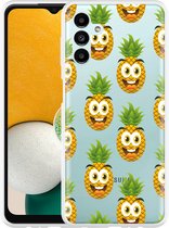 Hoesje Geschikt voor Samsung Galaxy A13 Happy Ananas
