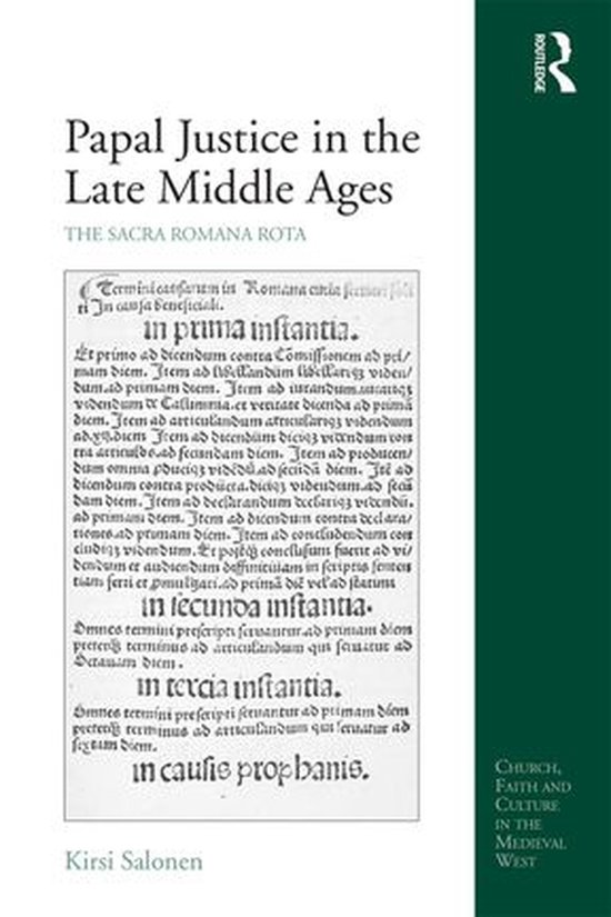 Church, Faith and Culture in the Medieval West - Papal Justi ... - cover