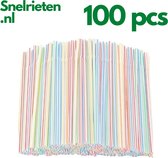 Biologisch afbreekbare rietjes | 100 stuks | PLA | Disco