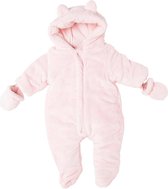 Babybol - Snowsuit - Baby Skipak & Wantjes - Lichtroze - Maat: 62/68