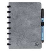 GreenBook - Whiteboard Notebook - A5 Lijn & Blanco - Concrete Grey