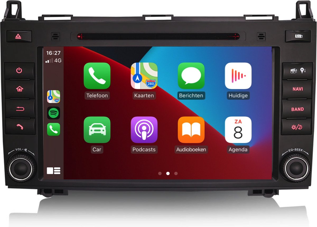 YUNTX PX6 Android 10 Autoradio Passt für Mercedes Benz Viano/Sprinter/W906 - Unterstützt GPS/DAB/Lenkradsteuerung/WiFi/Bluetooth/Carplay/Android Auto - KOSTENLOSE Rückenkamera & Canbus- 4G+64G 