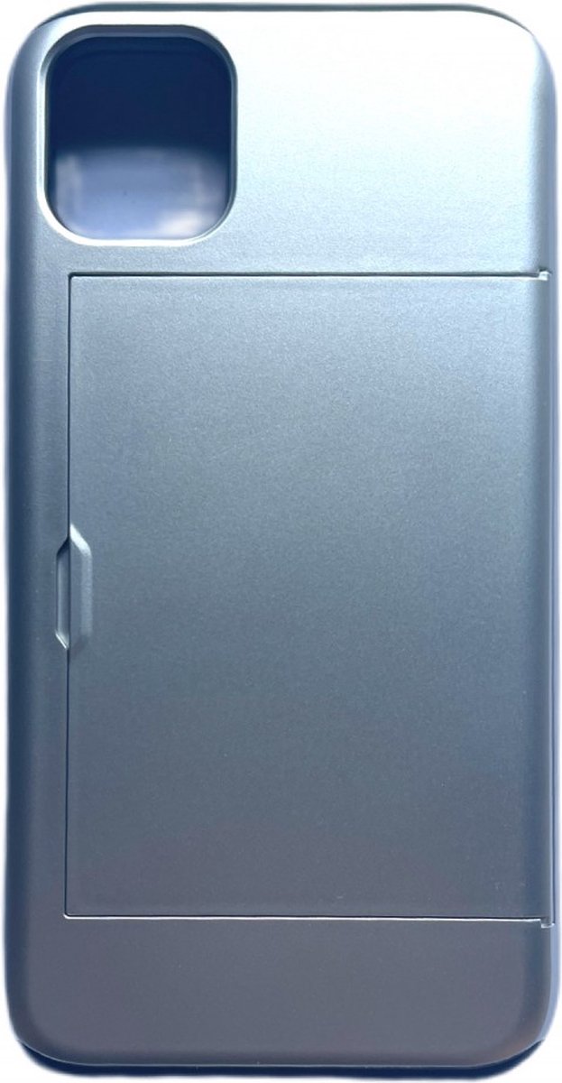 iPhone 11 Pro pashouder hoesje - pasjes - Telehoesje - slide armor - apple - iPhone - Opberging - Creditcard - 2 in 1 - In 7 kleuren - Zwart - Donker blauw - Donker groen - Grijs - Goud - Rood - Zilver