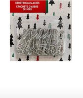 kerstboomhaakjes - zilver - 100 haakjes - kertbalhaakjes - Kerstboom Haakjes - Kerstbalhaakjes - haaken - s-haak -