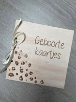 Bewaarbundel geboortekaartjes panter - geboorte